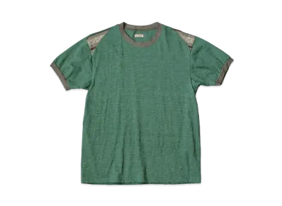 KAPITAL Heather India Florida Ringer Tee "Green"