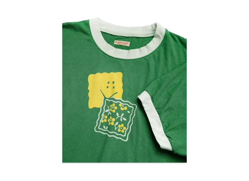 KAPITAL 20 India Ringer Tee "Green"