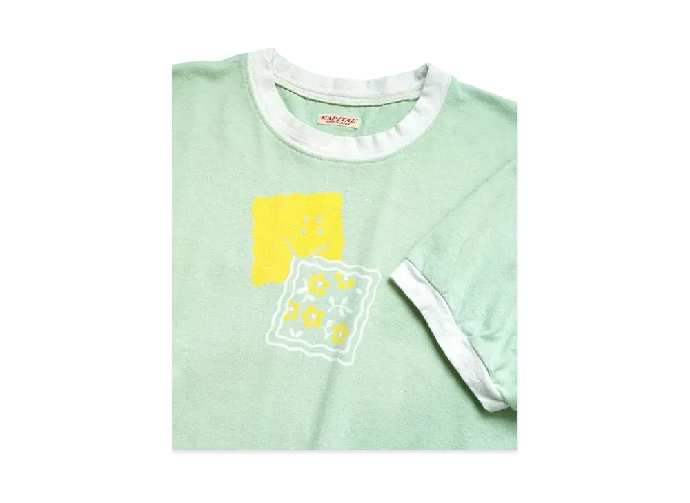 KAPITAL 20 India Ringer Tee "Mint"