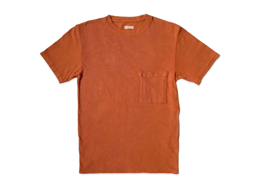KAPITAL Gauze India Pocket Tee "Brown"