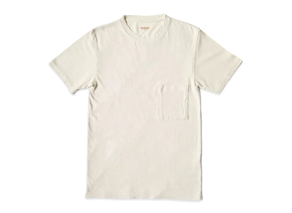 KAPITAL Gauze India Pocket Tee "Ivory"