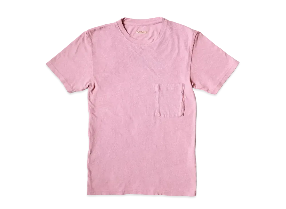 KAPITAL Gauze India Pocket Tee "Pink"
