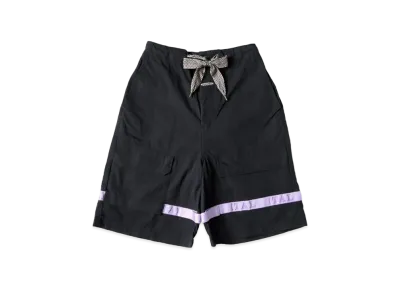 KAPITAL Ripstop Nouvelle Shuttle Shorts "Black Purple"