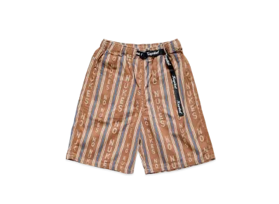 KAPITAL Hope Stripe Easy Shorts "Brown"