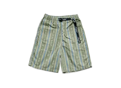 KAPITAL Hope Stripe Easy Shorts "Khaki"