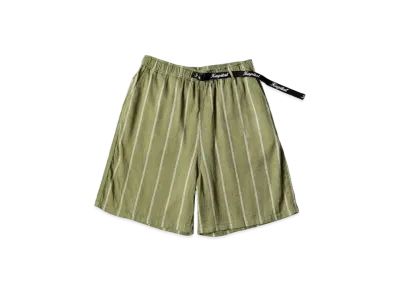 KAPITAL Linen Phillies Stripe Easy Shorts "Khaki"