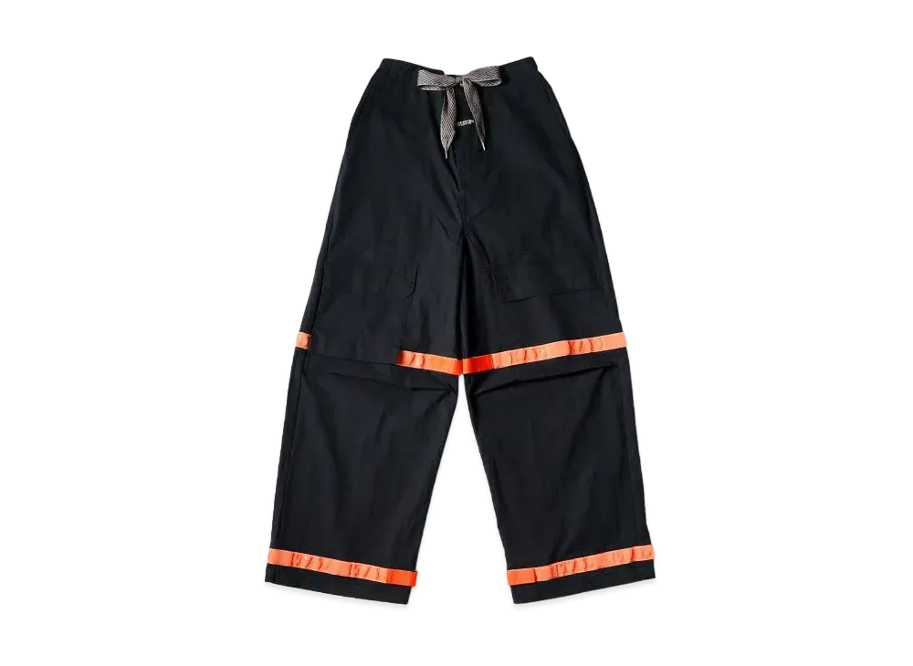 KAPITAL Ripstop Nouvelle Shuttle Pants "Black Orange"