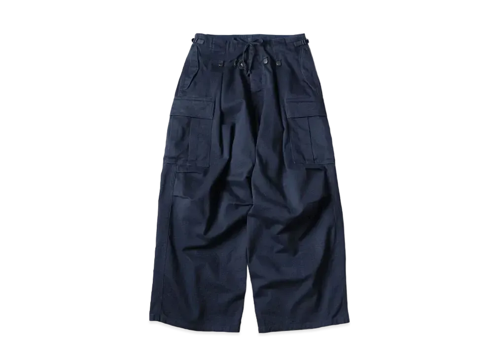 KAPITAL Heavy Drill Jumbo Cargo Pants "Navy"