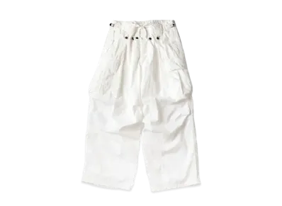 KAPITAL Ripstop Jumbo Cargo Pants "White"