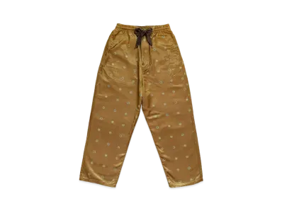 KAPITAL Cotton Rayon Fleece Lining Easy Pants "Gold"