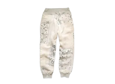 KAPITAL Fleece Bandanna Sweat Rib Pants "Kinari"