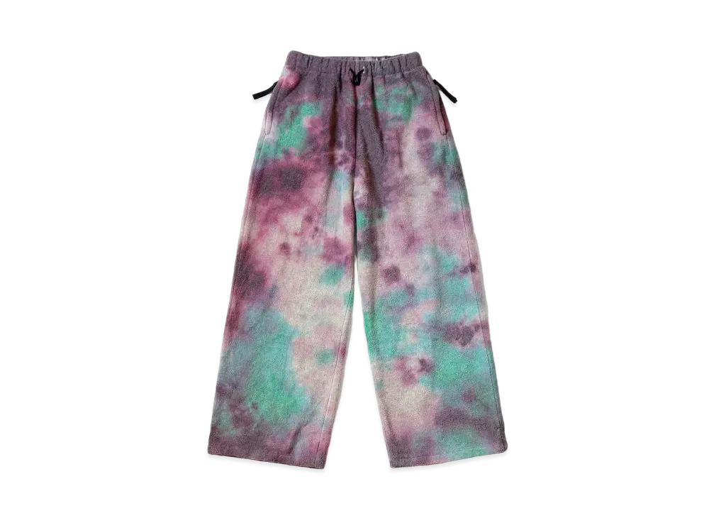 KAPITAL Ripstop Tie Dye Easy Pants "Purple Blue"