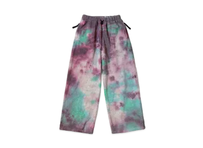 KAPITAL Ripstop Tie Dye Easy Pants "Purple Blue"