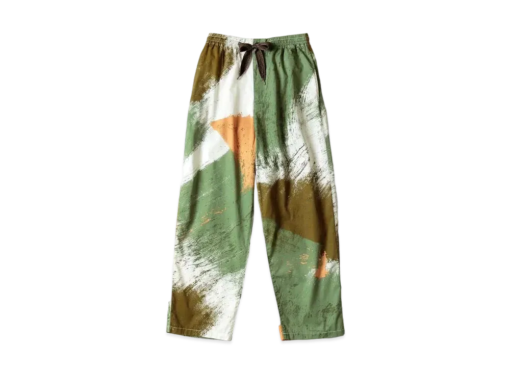 KAPITAL Combed Burberry Brush Camo Easy Pants "White"