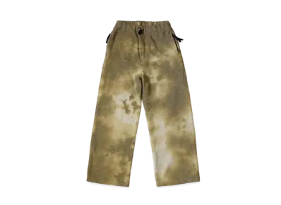 KAPITAL Reverse Fleece Tie Dye Easy Pants "Yellow Kinari"