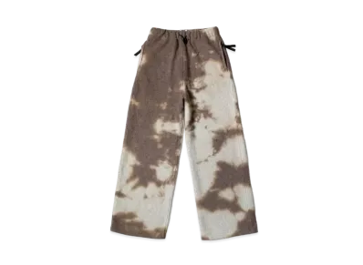 KAPITAL Reverse Fleece Tie Dye Easy Pants "Brown"