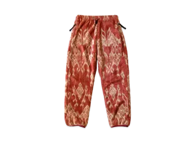 KAPITAL Java Kasuri Fleece Easy Pants "Red"