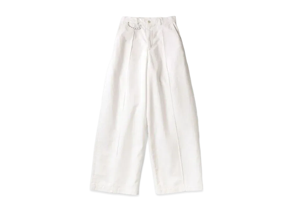 KAPITAL Chino Boogie Day Baggy Pants "White"
