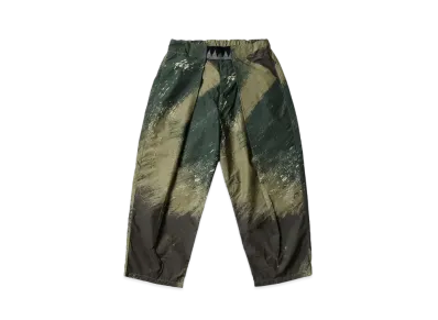 KAPITAL Taffeta Brush Camo Easy Beach Pants "Khaki"