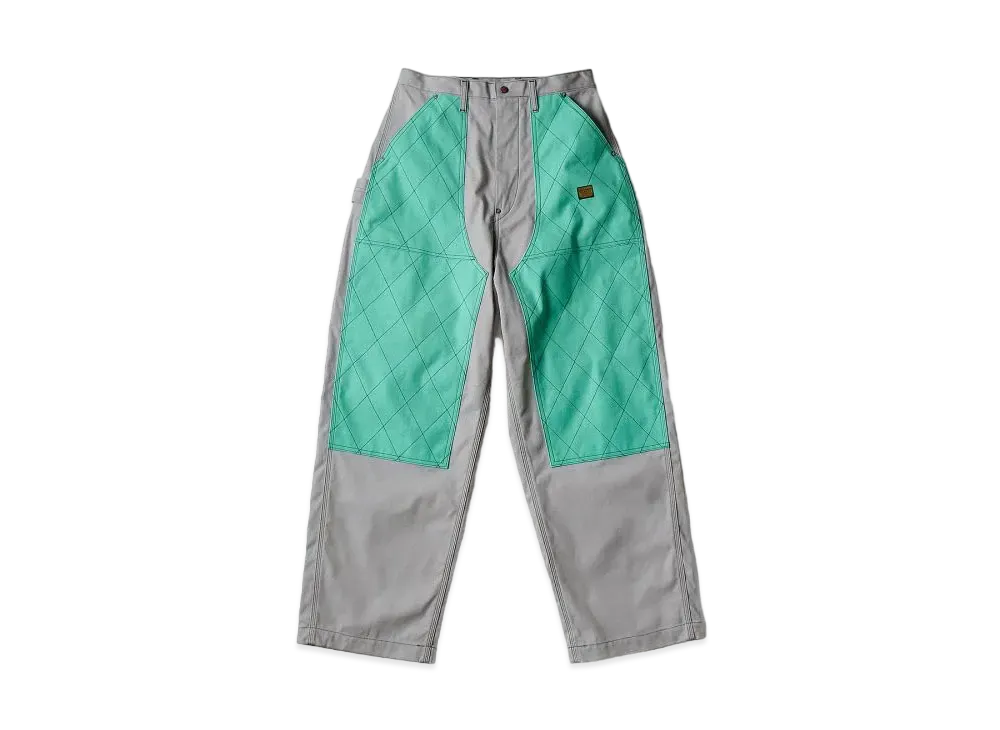 KAPITAL Canvas W Knee Rookie Painter Pants "Turquoise"