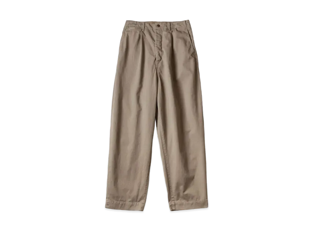 KAPITAL Chino High Waist Neem Pants "Beige"