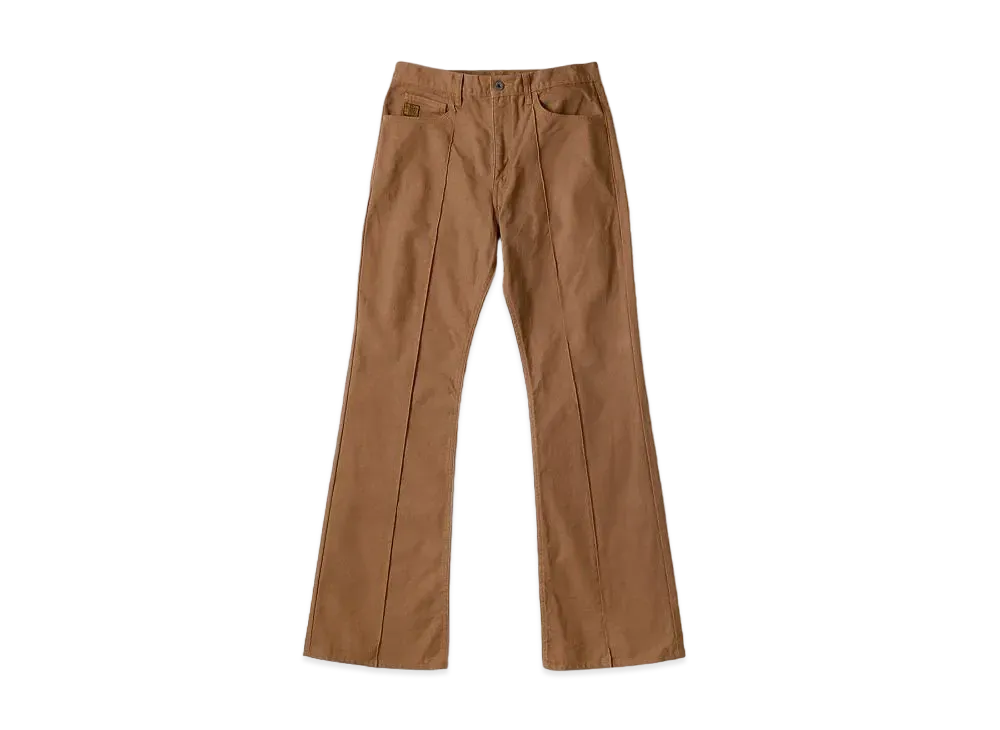 KAPITAL Canvas 5P Flare Pants "Gold"