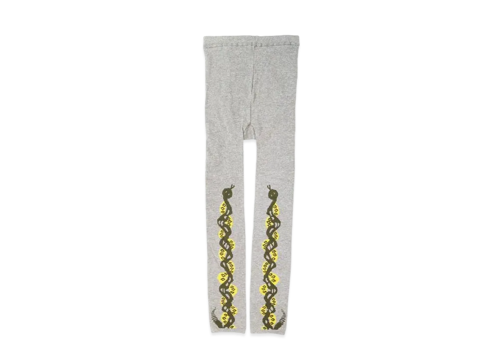 KAPITAL 200 Weaving Kuba Snake Leggings "Grey"