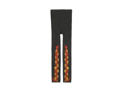 KAPITAL 200 Weaving Kuba Snake Leggings "Black"