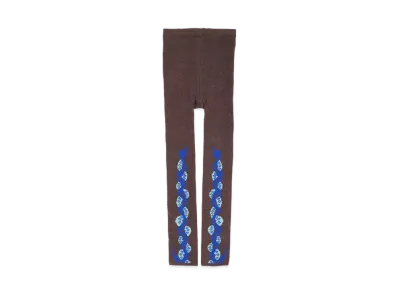 KAPITAL 200 Weaving Kuba Snake Leggings "Dark Purple"