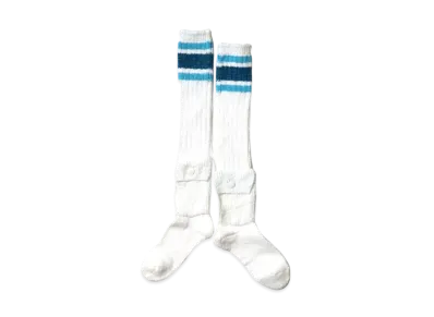 KAPITAL 56 Cotton Alpine Skaters Knee High "White"
