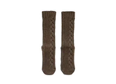 KAPITAL 5G Cable Knitting Socks "Brown"