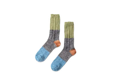 KAPITAL 56 Linen Heather Socks "Yellow"