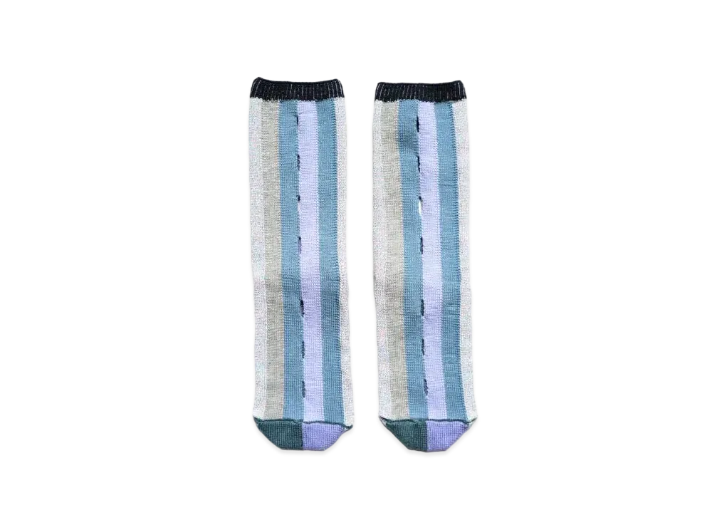 KAPITAL 96 Comfort Punching Socks "Blue"