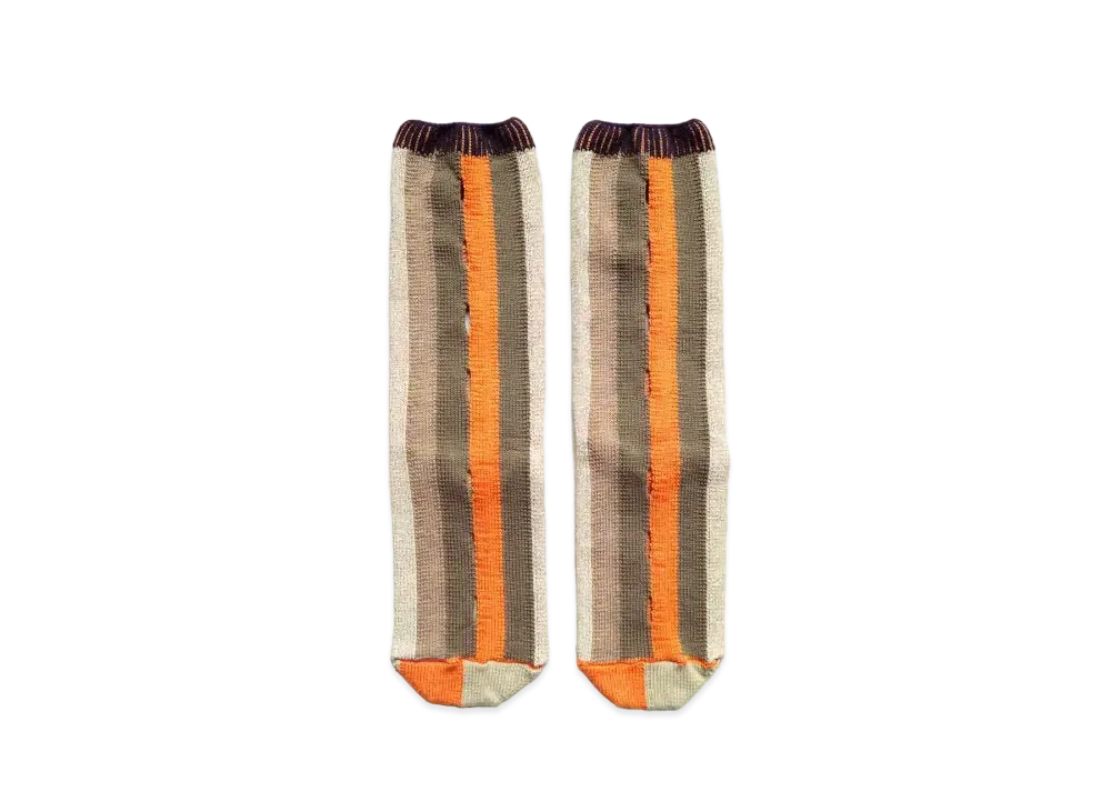 KAPITAL 96 Comfort Punching Socks "Orange"