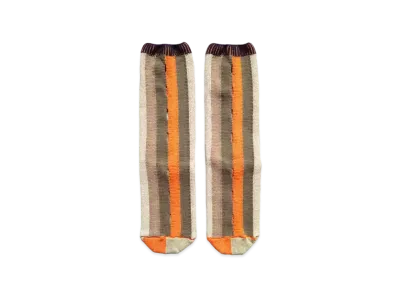 KAPITAL 96 Comfort Punching Socks "Orange"
