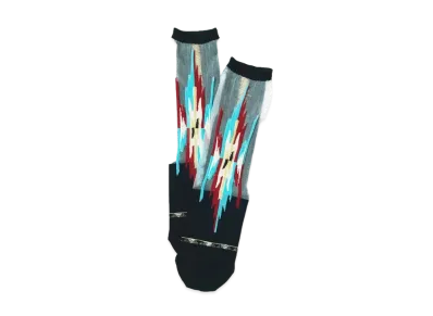 KAPITAL 200 Ortegany See Through Socks "Black"