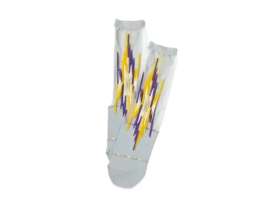KAPITAL 200 Ortegany See Through Socks "Grey Purple"