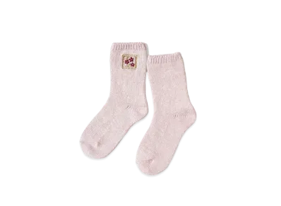 KAPITAL 56 Cookie Embroidery Socks "Pink"