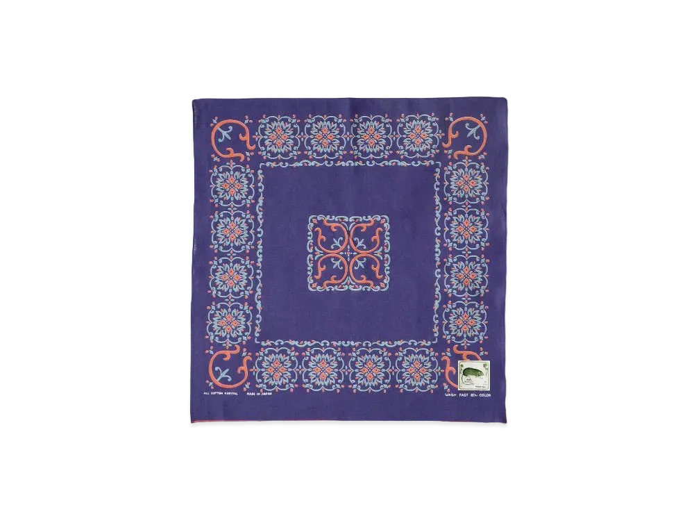 KAPITAL Selvage Bandanna "Purple"