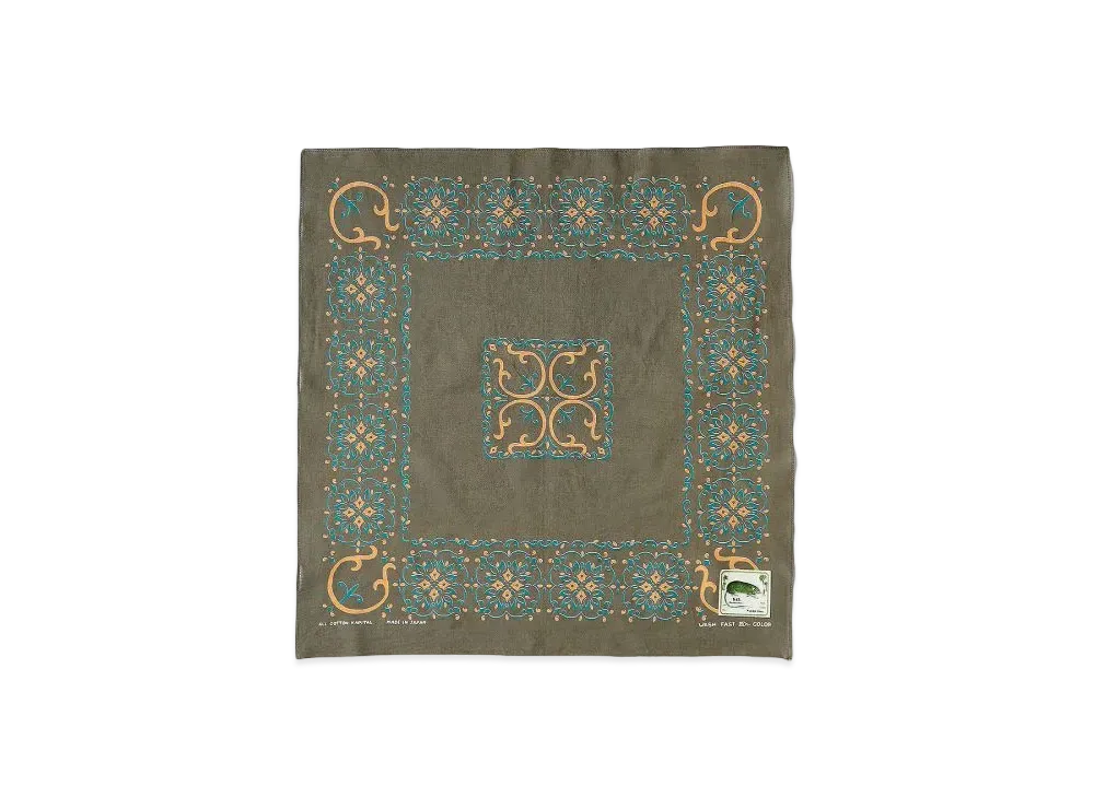 KAPITAL Selvage Bandanna "Khaki"