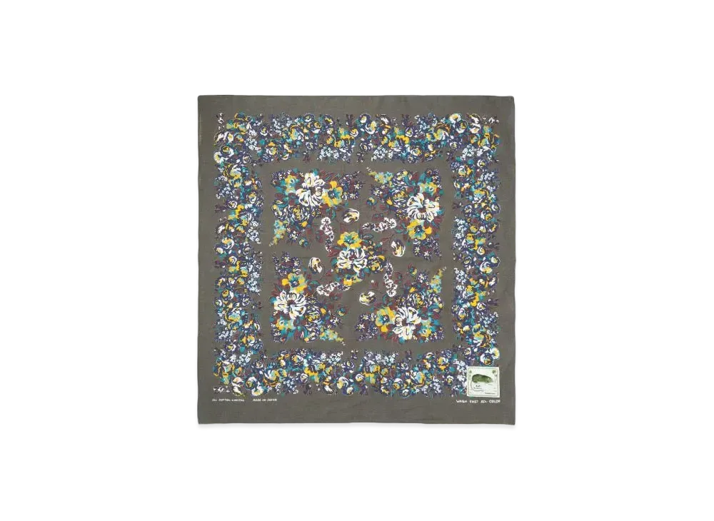 KAPITAL Selvage Bandanna "Khaki"