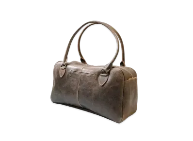 KAPITAL Crack Leather Fargo Bag "Brown"