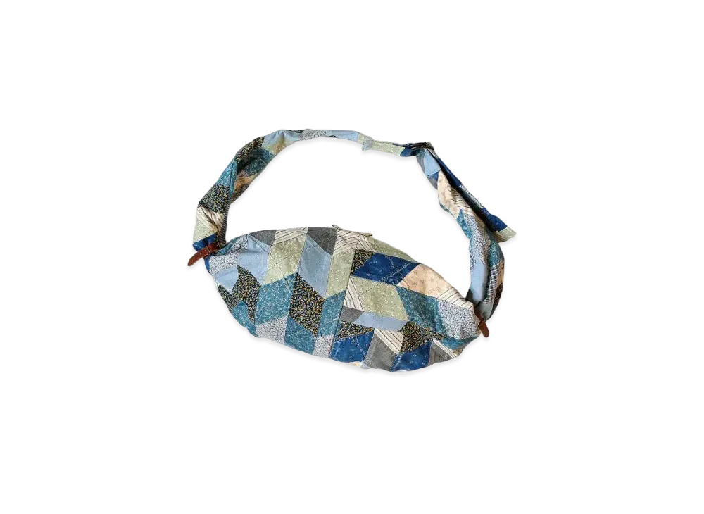KAPITAL Yabane Quilt Patchwork Snufkin Bag "Indigo"