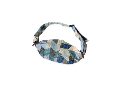 KAPITAL Yabane Quilt Patchwork Snufkin Bag "Indigo"