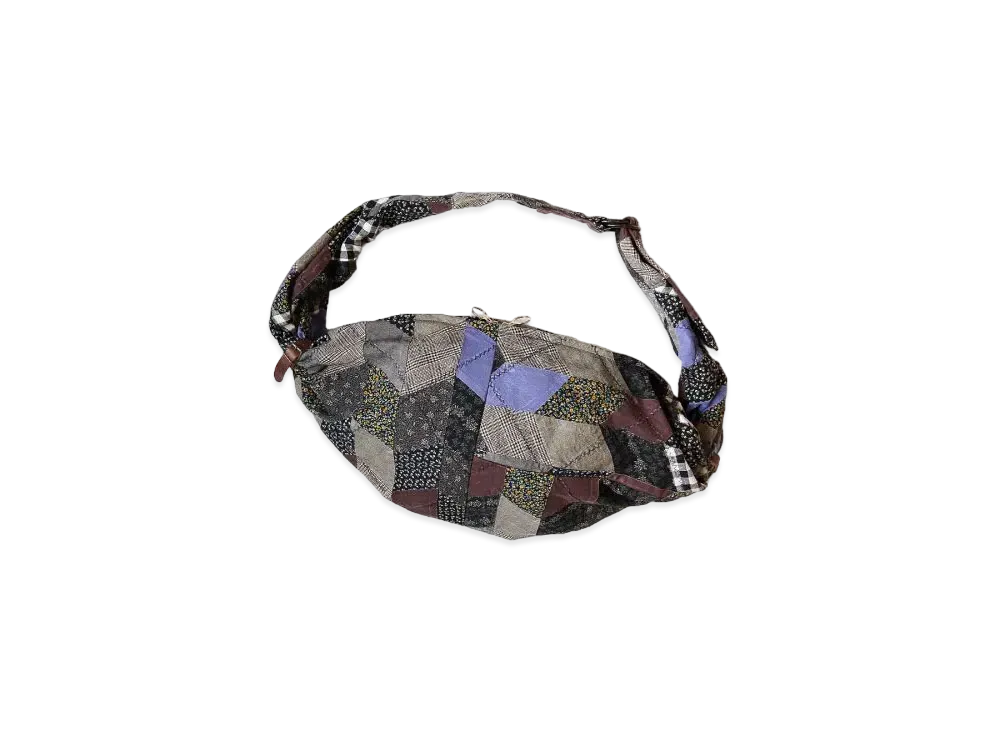 KAPITAL Yabane Quilt Patchwork Snufkin Bag "Black"