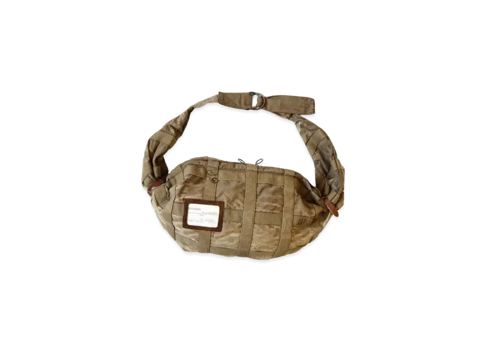 KAPITAL Cotton Weather Prisoner Craft Tattersall Snufkin Bag "Grey Beige"