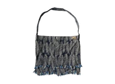 KAPITAL 12oz Magpie Denim Medicine Bag (Big) "Indigo Black"