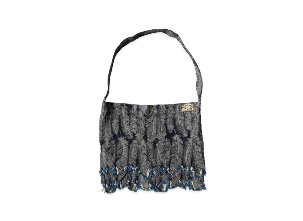 KAPITAL 12oz Magpie Denim Medicine Bag (Small) "Indigo Black"