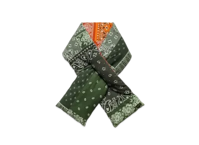 KAPITAL Flannel Bandanna Reversible Muffler "Khaki"