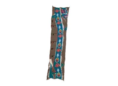 KAPITAL Full-Length Wool Dragon Dance Muffler "Brown"